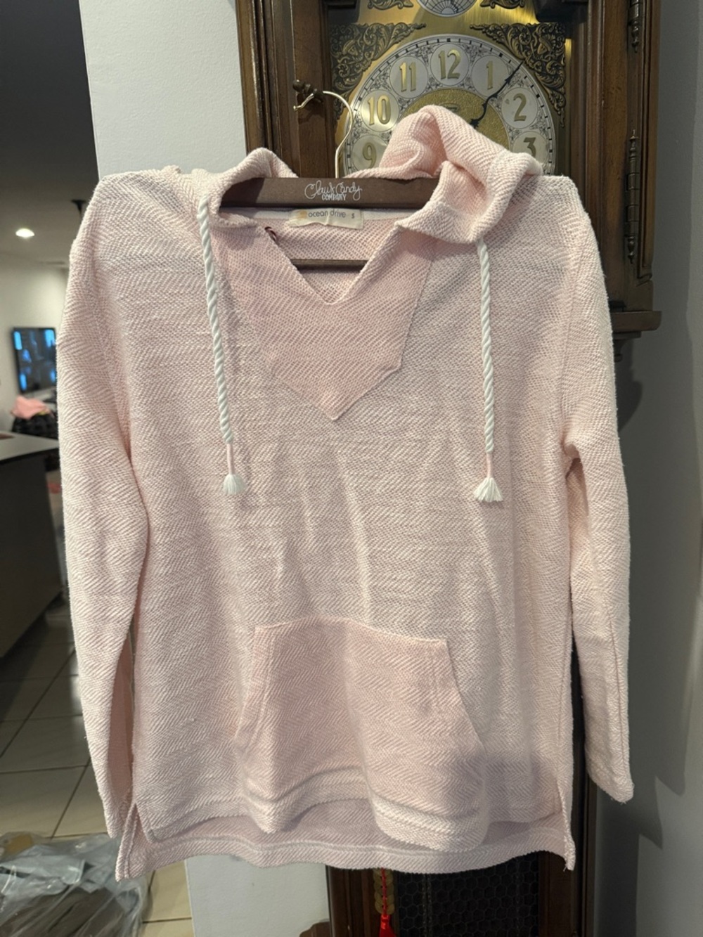 Ocean Drive Soft Pink Hooded Pullover